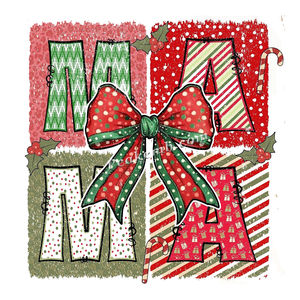 สติ๊กเกอร์รีดร้อนลายคริสต์มาสสำหรับเสื้อยืด แบบกันน้ำ ซักได้ ออกแบบเองได้ ขายดี - Product Image 2