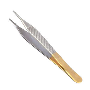 -AMIN Forceps à tissus Adson manuel en acier inoxydable de haute qualité 4,75 pouces, certifié CE ISO13485, classe I, 1 an - Product Image 1