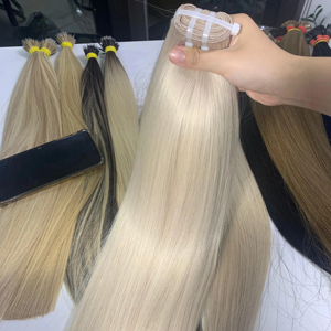 Cabello humano virgen vietnamita a granel 22 pulgadas recto 100g extremos completos y gruesos para todos los colores - Product Image 1