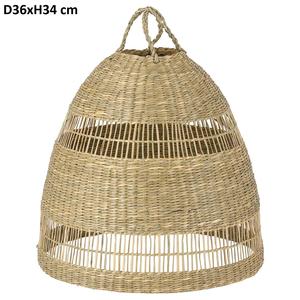 Para Amazon Trending Seagrass Rattan Rafia Lámparas Decoración para el hogar Lámpara de techo de madera Venta al por mayor Buen precio Organizador de espacio de cocina - Product Image 3
