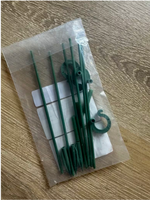 Piquets de Soutien pour Plantes DIY à Longueur Combinable, Extensibles, à Clipser, Pointus, pour Orchidées en Pot, Tomates et Légumes de Jardin