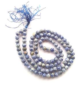 ลูกปัดหินมาลาโซดาลไลต์ธรรมชาติบำบัดลูกปัดคริสตัลมาลา108อัญมณีคริสตัลธรรมชาติขายส่ง - Product Image 2