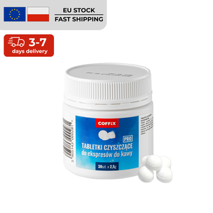 Tabletas de Limpieza para Cafeteras COFFIX, 30 Unidades x 2.5g, para Máquinas de Espresso, Elimina Aceites y Residuos de Café - Product Image 1