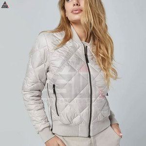 Chaqueta Bomber Deportiva de Lona para Hombre, Diseño Nuevo, Venta al Por Mayor, Personalizable, 100% Algodón Blanco, Transpirable, Cuello Alto, Invierno - Product Image 6