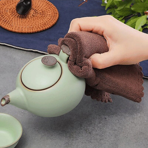 Torchon tricoté écologique personnalisé en coton doux et torchons à séchage rapide imprimés sur mesure dans la cuisine - Product Image 5