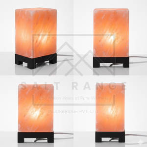 Lámpara de Sal Tallada en Forma de Cubo Hecha en Pakistán, 100% Sal del Himalaya Pura, Decoración del Hogar de Alta Calidad - Product Image 2
