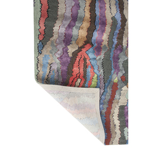 Alfombra de Lana Tejida a Mano Weaver Art Tha-5009, Diseño Geométrico Rojo Anaranjado, para Decoración de Sala de Estar, Rectangular de 4m, para Pasillo - Product Image 5