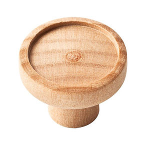 Boutons ronds en bois d'acacia naturel pour décoration de meubles poignée de tiroir en bois design tendance à la mode - Product Image 1