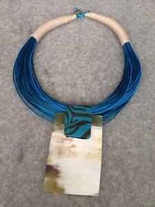 Collar de cordón multicolor estilo bohemio hecho a mano, cadena de eslabones chapada en oro con forma de mariposa de moda única, piedra Natural para fiestas - Product Image 6