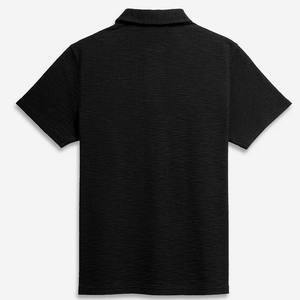 Half Sleeve Plain Black Collar Men T-<b>Shirt</b> Casual Wear Size Medium <b>Polo</b> <b>Shirts</b> - Product Image 2