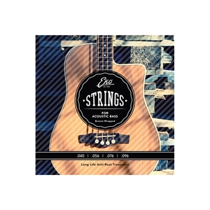 GUITARRAS EKO-ACB4096 Corde Basso AC. Juego de cuerdas con revestimiento de níquel 40-96 /4 para bajo acústico de 4 cuerdas de Eko Guitars - Product Image 1