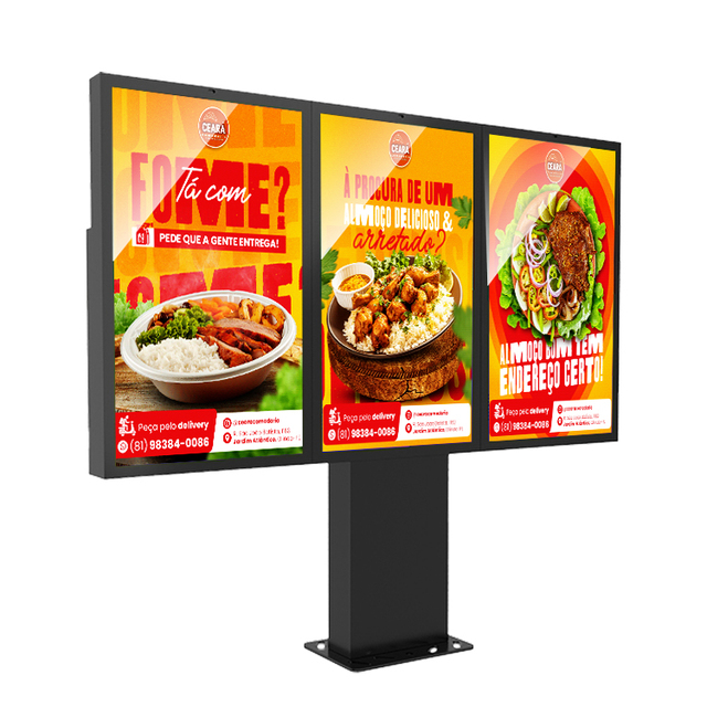 Multi Screens Outdoor Digital Totem 2500 Nits High Brightness Android All in One Drive Thru Digital Menu Boards