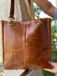 Bolso de piel hecho a mano para mujer, bolsa de mano de piel, elegante, de compras, nuevo estilo - Product Image 5