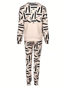 Custom Printed Tracksuit Men and Women Hoodie and <b>Pants</b> Two Piece Sportswear Fashion Sweat <b>Suit</b> Wholesale OEM - Product Image 4