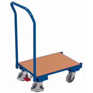 Variofit Euro-System <b>Roller</b> with Push Handle 250 Kg Load Capacity Four-Wheel Thermo <b>Rubber</b> Tires for Industrial Use - Product Image 1