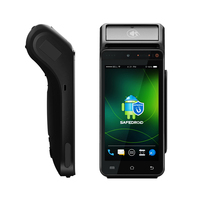 Terminal de point de vente Android BT 5.5 pouces 4G avec imprimante 58MM caisse enregistreuse portable