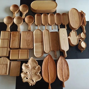 Plateau en bois d'acacia fait à la main pour servir des aliments et des boissons Artisanat de qualité supérieure du Vietnam pour la maison et le restaurant - Product Image 2