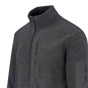 Chaqueta Táctica de Lona con Forro Polar para Hombre, Color Carbón |   Capa Intermedia Sólida de 240g |   OEM Impermeable de Secado Rápido con Múltiples Bolsillos al por Mayor - Product Image 5