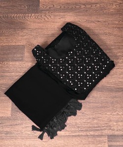 ATRACTIVE GEORGETTE THREAD SECUENCE ANARKALI VESTIDO DE FIESTA DUPATTA PRECIO AL POR MAYOR PRENDA ÉTNICA - Product Image 4