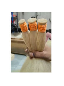 มัดผมสีบลอนด์นุ่มและเนียนทำจากผมที่ขมับมีปลายหนากว่าและมีคุณภาพสูง - Product Image 6