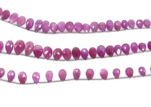 ลูกปัดไพลินทับทิมธรรมชาติขนาด8นิ้ว - Product Image 6