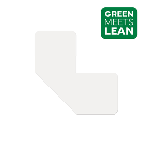 LongLife Eco - Marcatura del pavimento L-angolo, autoadesivo, 50 pz / confezione, bianco, 75mm 150 x 150mm (L x A) - LGECO-75-L- - Product Image 1