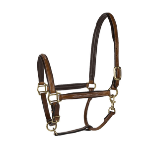 Personnalisé équitation cuir licou rembourré cuir licou doux rembourré cuir licou à vendre intelligent - Product Image 1