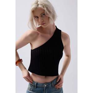 Tek Omuz Orgu Bluz - Rose - Rose - Product Image 3
