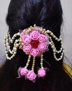 Nouveaux accessoires de cheveux créatifs pour la mariée, ornement de cheveux moderne floral fait à la main pour mariage, fiançailles, anniversaire de demoiselles d'honneur - Product Image 2