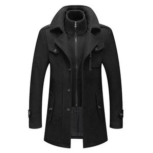 Nouveau gros manteau chaud en laine décontracté pour hommes de haute qualité pour l'automne hiver vente personnalisable caractéristique imperméable - Product Image 2