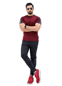 Conjunto de chándal de dos piezas para hombre, camiseta de manga corta y pantalones para correr, gimnasio, entrenamiento, Fitness, ropa deportiva, entrenamiento, correr - Product Image 2