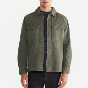 Veste en jean slim pour homme, personnalisable avec logo, en coton 100% écologique, séchage rapide, tissu toile respirant, idéale pour l'hiver et la mode urbaine. - Product Image 1