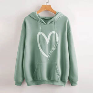 Fabricación por encargo Material transpirable mujeres pulóver Sudadera con capucha nueva llegada manga larga mujeres sudaderas con capucha - Product Image 1