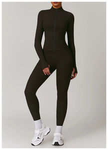 Nueva llegada al por mayor al aire libre logotipo personalizado entrenamiento gimnasio mujeres fitness conjunto - Product Image 6