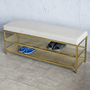 Chaise à chaussures en similicuir pour salon (120x35x45cm)-KG68042 - Product Image 2