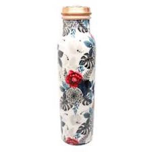 Bouteille d'eau isotherme en cuivre avec couvercle, design moderne et luxueux, émail artisanal personnalisé, isolation thermique 0-6h, écologique, pour eau bouillante - Product Image 4