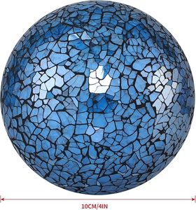 Esfera de vidrio de mosaico creativo hecho a mano adornos de bola decorativos para el hogar para regalo - Product Image 1