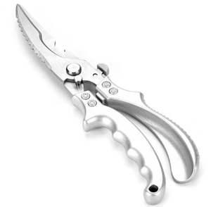 Logo personnalisé chinois utilitaire cisaillement en acier inoxydable forgé canard poisson ciseaux de cuisine robustes de haute qualité par ANAAIF - Product Image 4