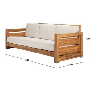 Muebles de Madera para Jardín y Patio, Sofá de Teca para Exteriores - Product Image 1