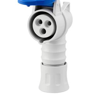 Presa Mobile blu industriale 16A monofase 220V IP44 Gw62004h presa diritta 2P + T - Product Image 4