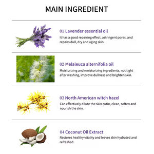 Suministros de baño de Etiqueta Privada, jabón de <span class=keywords><strong>lavanda</strong></span> orgánico Nautral, aclarador <span class=keywords><strong>casero</strong></span>, jabón de baño hecho a mano - Product Image 2