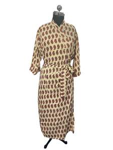 Botik ชุดเดรสลำลองสำหรับผู้หญิง, ชุดกิโมโนผ้าไหมพิมพ์ลายดอกไม้น้ำหนักเบา - Product Image 6