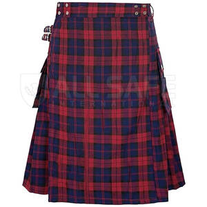ชุดกระโปรงวัฒนธรรมสก็อตสำหรับผู้ชายเครื่องแต่งกายสีทึบแปดหลางานเย็บแบบสั่งทำ - Product Image 2