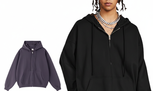 เสื้อฮู้ดดี้แบบสวมหัว ยูนิเซ็กซ์ คุณภาพสูง ผ้าฝ้าย 100% ซักแล้ว ระบายอากาศได้ดี มีซิป แขนยาว ทรงโอเวอร์ไซส์ สไตล์ลำลอง มีเชือกผูก สำหรับฤดูหนาว น้ำหนัก 440 กรัม - Product Image 3