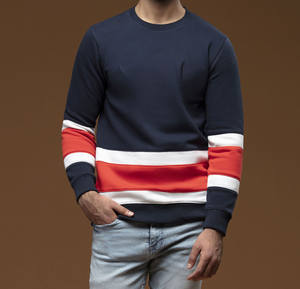 สเวตเชิ้ตแบบสวมหัวสำหรับผู้ชายเสื้อครอปสเวตเตอร์ทรงบ็อกซี่ไซส์ใหญ่พิเศษปักโลโก้ได้ตามต้องการ - Product Image 1