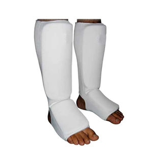 Espinilleras de cuero para boxeo, Kickboxing, Fitness, Muay Thai, Taekwondo, protección de alto impacto, espinilleras para piernas - Product Image 6