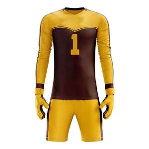 Nouveau design personnalisé vêtements de football uniformes de gardien de but à manches longues matériel de haute qualité ensemble uniforme de gardien de but de football - Product Image 5