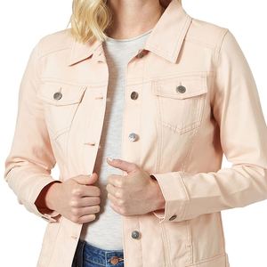 Chaqueta Vaquera de Mujer para Primavera/Otoño, Transpirable, de Algodón, Informal, de Manga Larga, Diseño Personalizado al por Mayor OEM, Modelo 2026 - Product Image 3