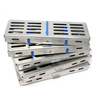 Cassette de Stérilisation Autoclavable pour Instruments Chirurgicaux Dentaires, Support à 10 Plateaux en Acier Inoxydable, Certifiée CE, Garantie 2 Ans, Fida