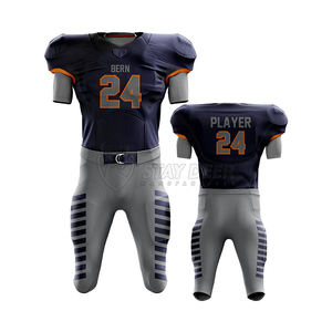 Uniforme de football américain personnalisé |   Maillot et pantalon d'équipe en polyester respirant |   Fabricant OEM - Product Image 5